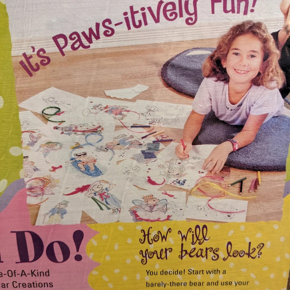 Y2K Greeting Card Create Your Own Designs Bears VTG 2000 Craft Kit - Picture 4 of 9